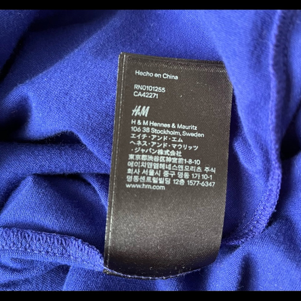 H&M Blue Lace Dress size Small - Picture 6 of 11